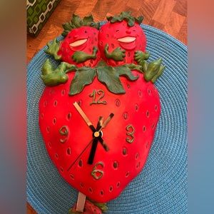 Vintage Strawberry clock